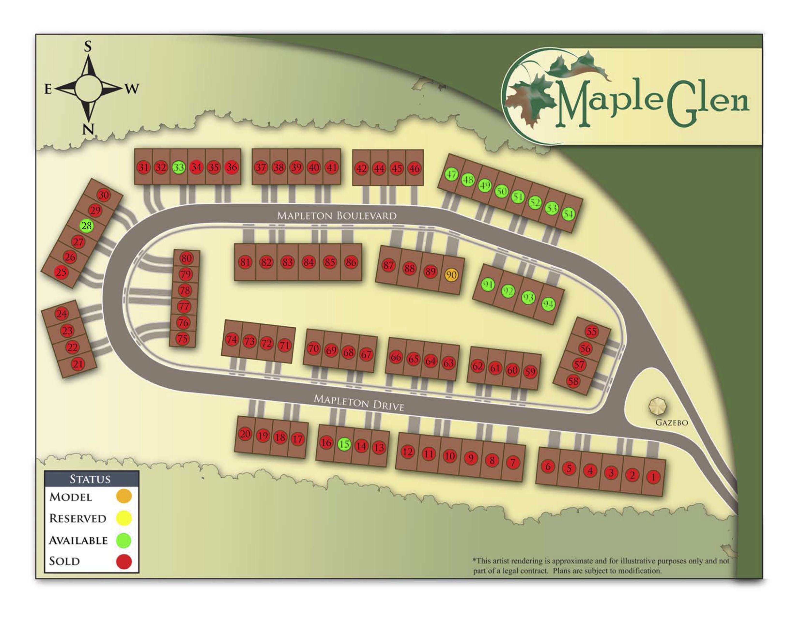 Maple Glen site plan