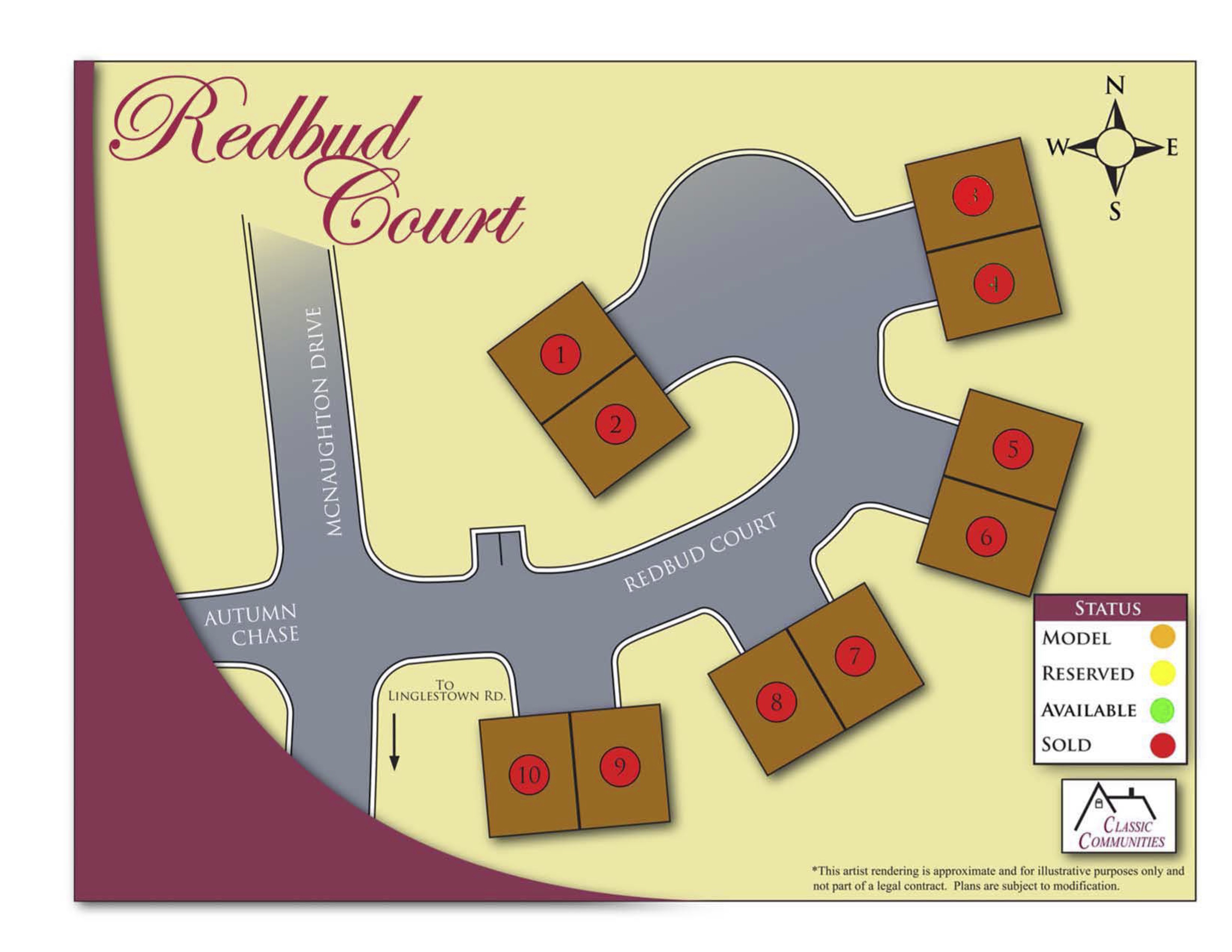 Redbud Court site plan