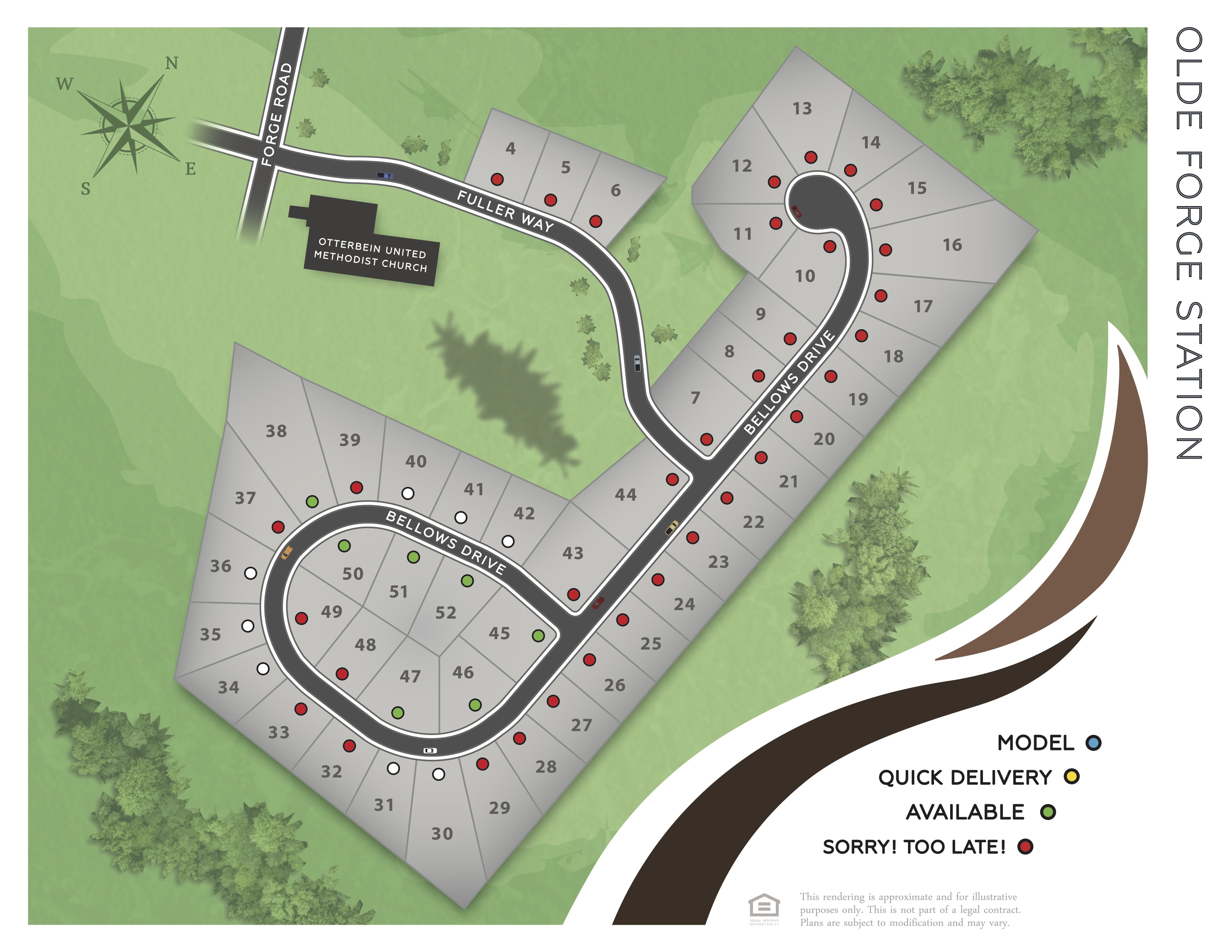 Olde Forge Station site plan