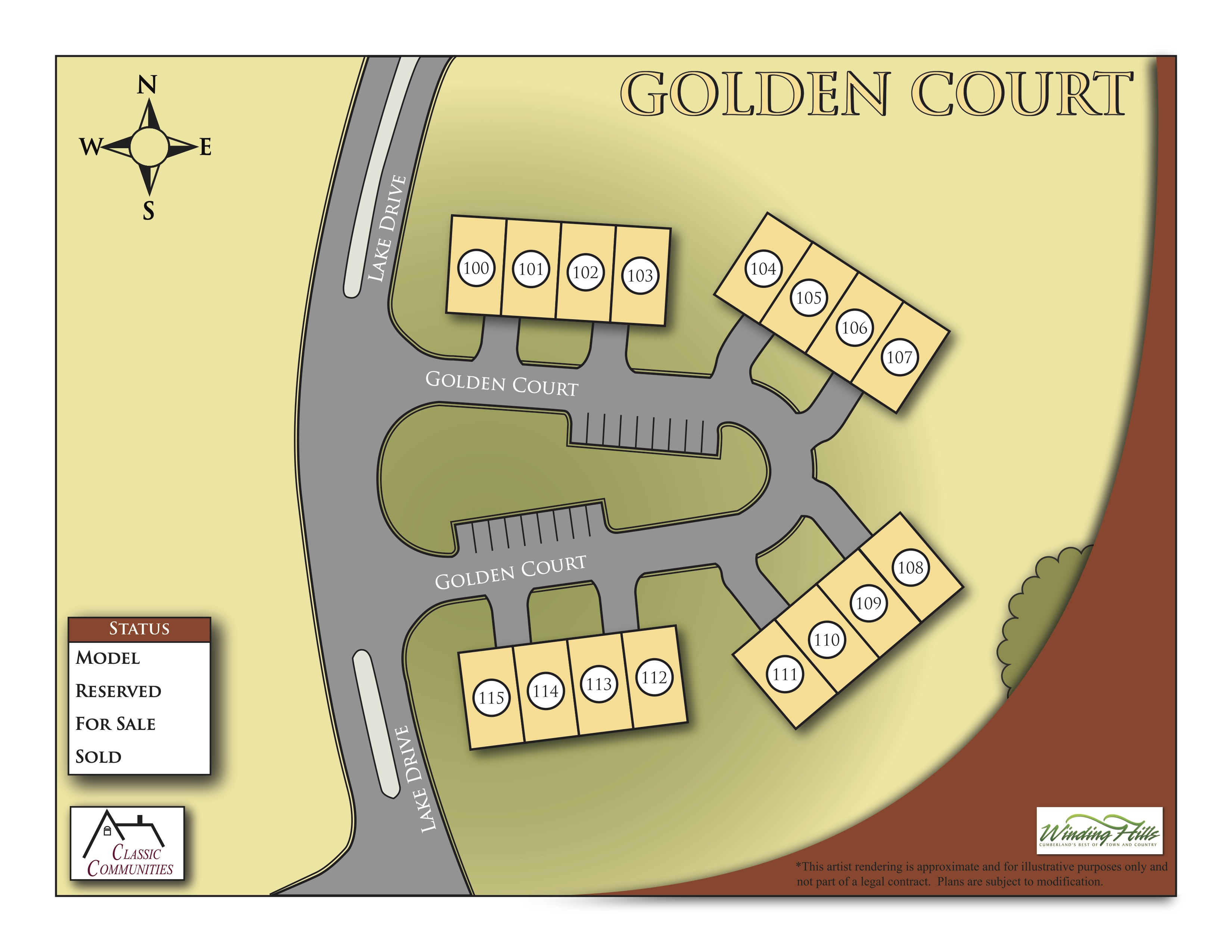 Golden Court site plan