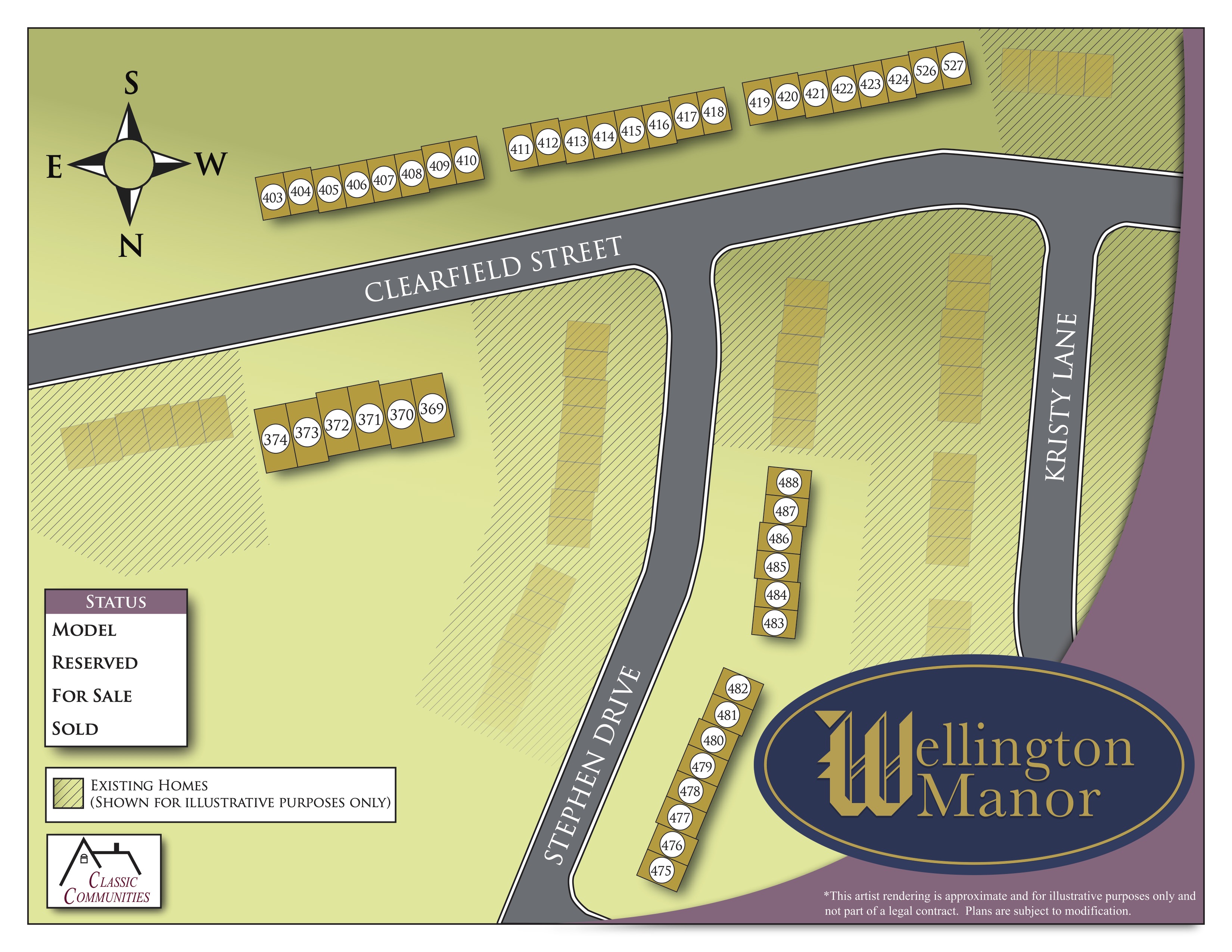 Wellington Manor site plan