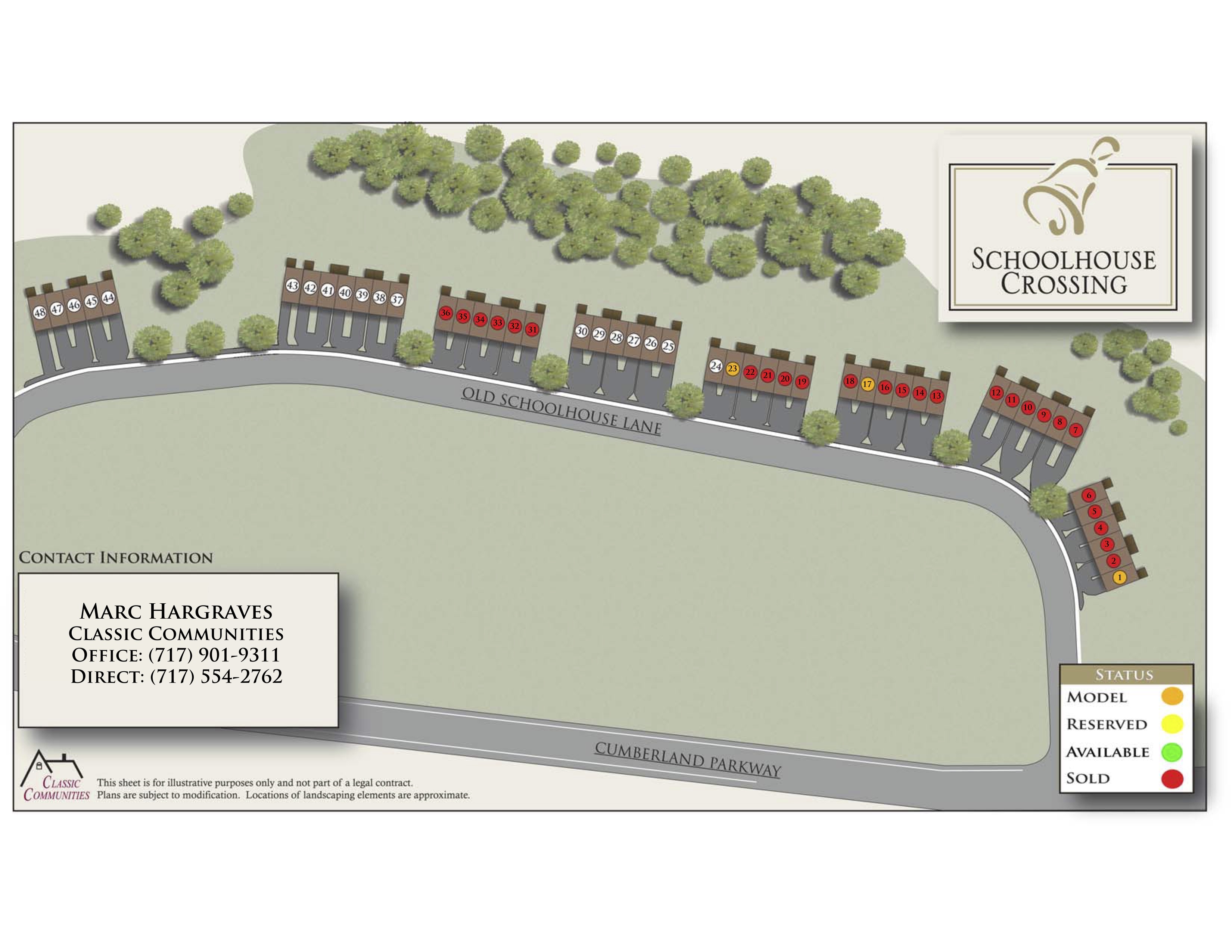 SchoolHouse Crossing site plan