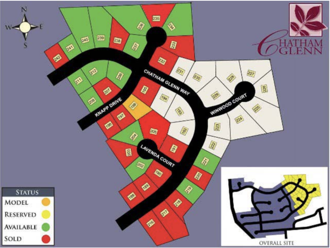 Chatham Glenn (Single Family) site plan